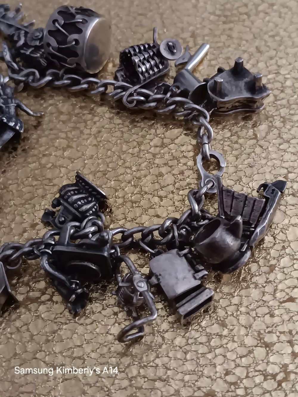 Rare VintageSterling Silver Charm Bracelet with Multiple Animated Charms - Picture 11 of 12
